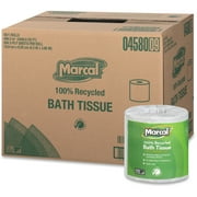 100% Recycled Two-Ply Bath Tissue, White, 506 Sheets/Roll, 80 Rolls/Carton 4580