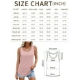 thumbnail image 2 of SUNBS Loose Fit Tank Tops for Women Casual Crewneck Sleeveless Shirts Summer Plus Size Blouses, 2 of 8