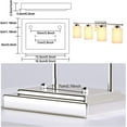thumbnail image 4 of ANTOTEN 4-Light Brushed Nickel Vanity Light with White Frosted Glass Shade, 4 of 6