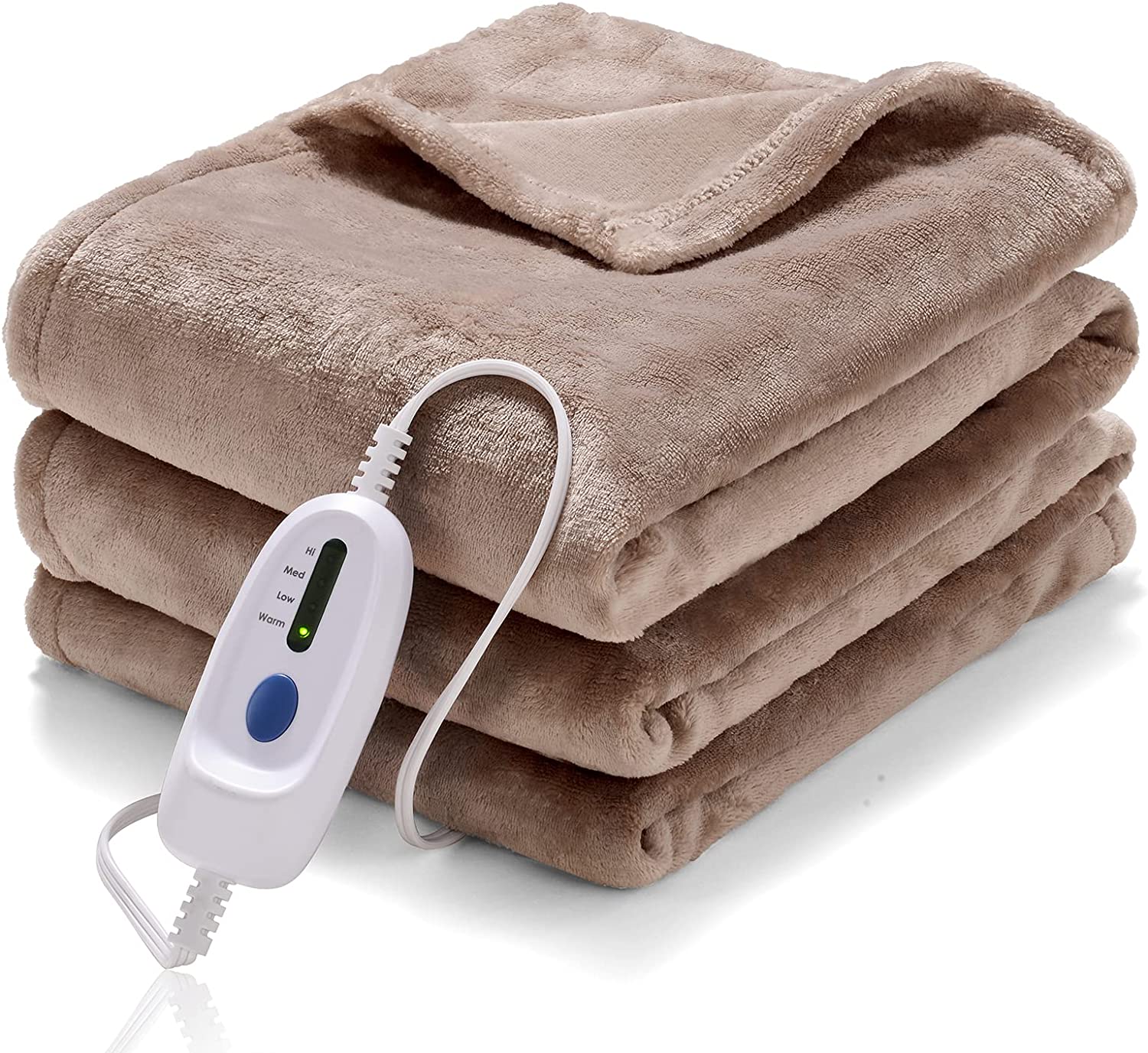 Heated Blanket Queen Size 84"x90" with 2 Heating Zones, Soft Electric