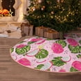 thumbnail image 6 of Daiia Dragon Fruits Drawing Merry Christmas Tree Skirt , Xmas Large Lace-up Tree Skirt, Santa Snowflakes Rustic Home Decorations New Year Party Farmhouse Decor-36", 6 of 7