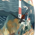 thumbnail image 3 of Designart "Guiding Light by the Coast II" Coastal Oversized Wall Clock, 3 of 5