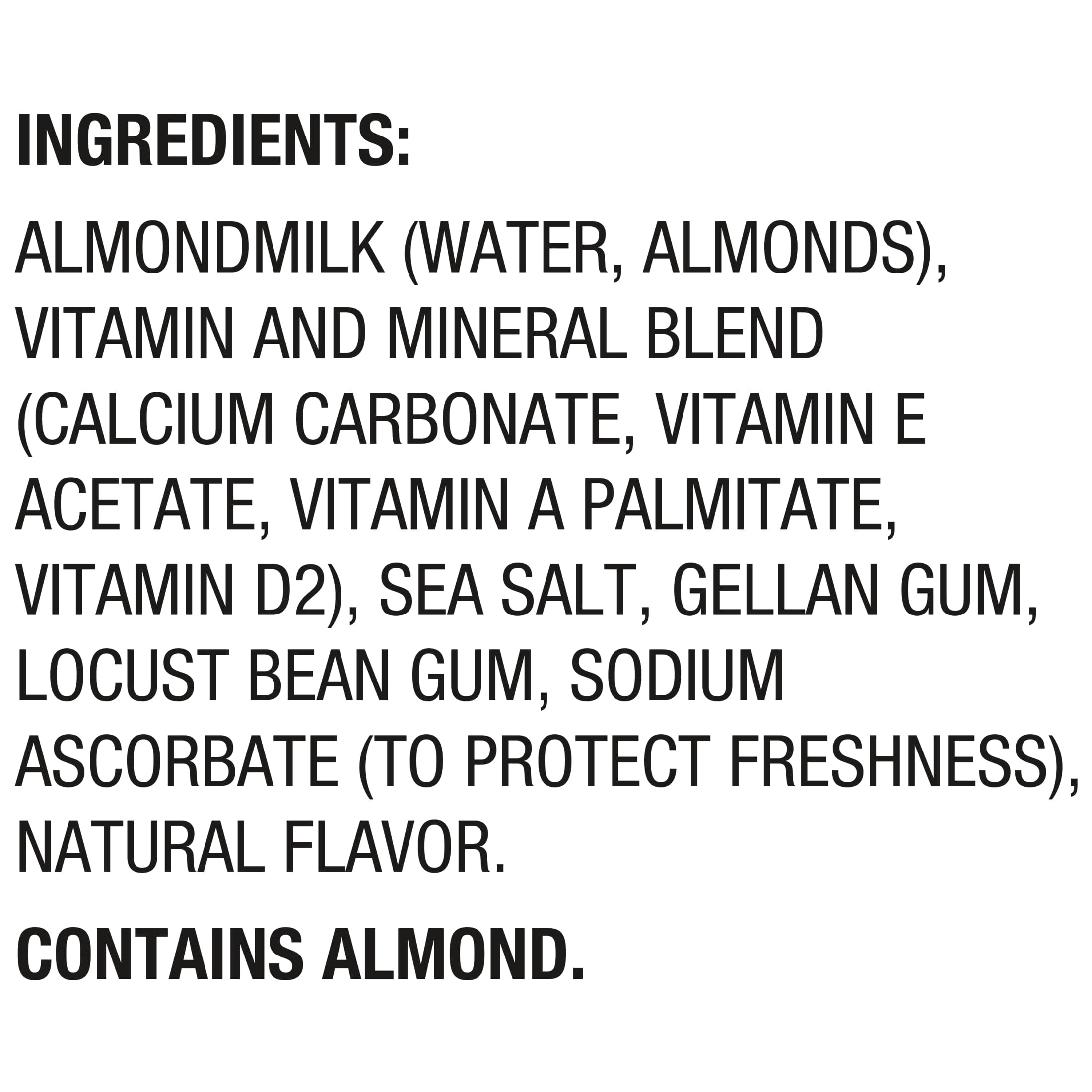 Silk Shelf Stable, Dairy Free, Lactose Free, Gluten Free, Unsweetened Almond Milk, 32 fl oz Quart, 6 Count