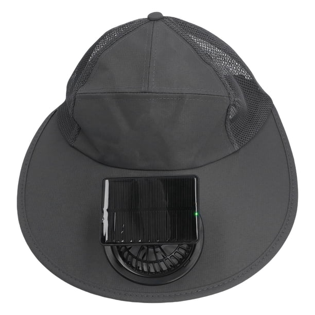 Sombrero De Ventilador Solar, 3 Velocidades, Ventilador único, Carga USB Silenciosa, Ala Ancha, Cómoda Gorra De Béisbol Transpirable Para Pescar, Acampar, Actividades Al Aire