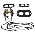 thumbnail image 1 of Black Leather Lizard Walking Rope Adjustable Training Harness for Small Reptiles 1 Set, 1 of 8