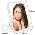 thumbnail image 6 of Htwon Lighted Makeup Mirror Rechargeable Touch Sensor Control for Travel Home Bathroom Vanity, White, 6 of 10