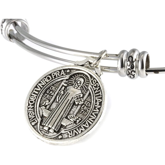 San Benito Bracelet | St Benedict Medals are Great Catholic Gifts or Confirmation Gifts and Medalla de san Benito