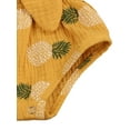 thumbnail image 6 of Gupgi 2Pcs Baby Summer Wear, Pineapple/Polka Dot Printed Spaghetti Straps Romper + Bowknot Headband for Toddlers, Girls, 6 of 9