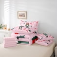 thumbnail image 6 of Manfei Christmas Nutcraker Soldier 7 Pieces Bedding Comforter Set,Merry Xmas Full Bedding Set,Red Berry Green Leaves Fitted Sheet Flat Sheet For Teens,Ultra Soft Home Decor Reversible, 6 of 8