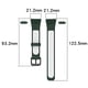 thumbnail image 3 of Compatible Con Huawei Band 6 / Honor Band 6 Tpu Correa De Reloj Impermeable Correa De Repuesto De Doble Color Kearding EL017268-09, 3 of 5