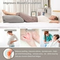 thumbnail image 2 of Soapow Leg Elevation Pillows, Inflatable Wedge Pillows for Sleeping, Legs Reduce Swelling, Blood Improve Circulation, Back Pain Relief, After Surgery, Foot Lift Rest, Pregnant, Gray, 2 of 10