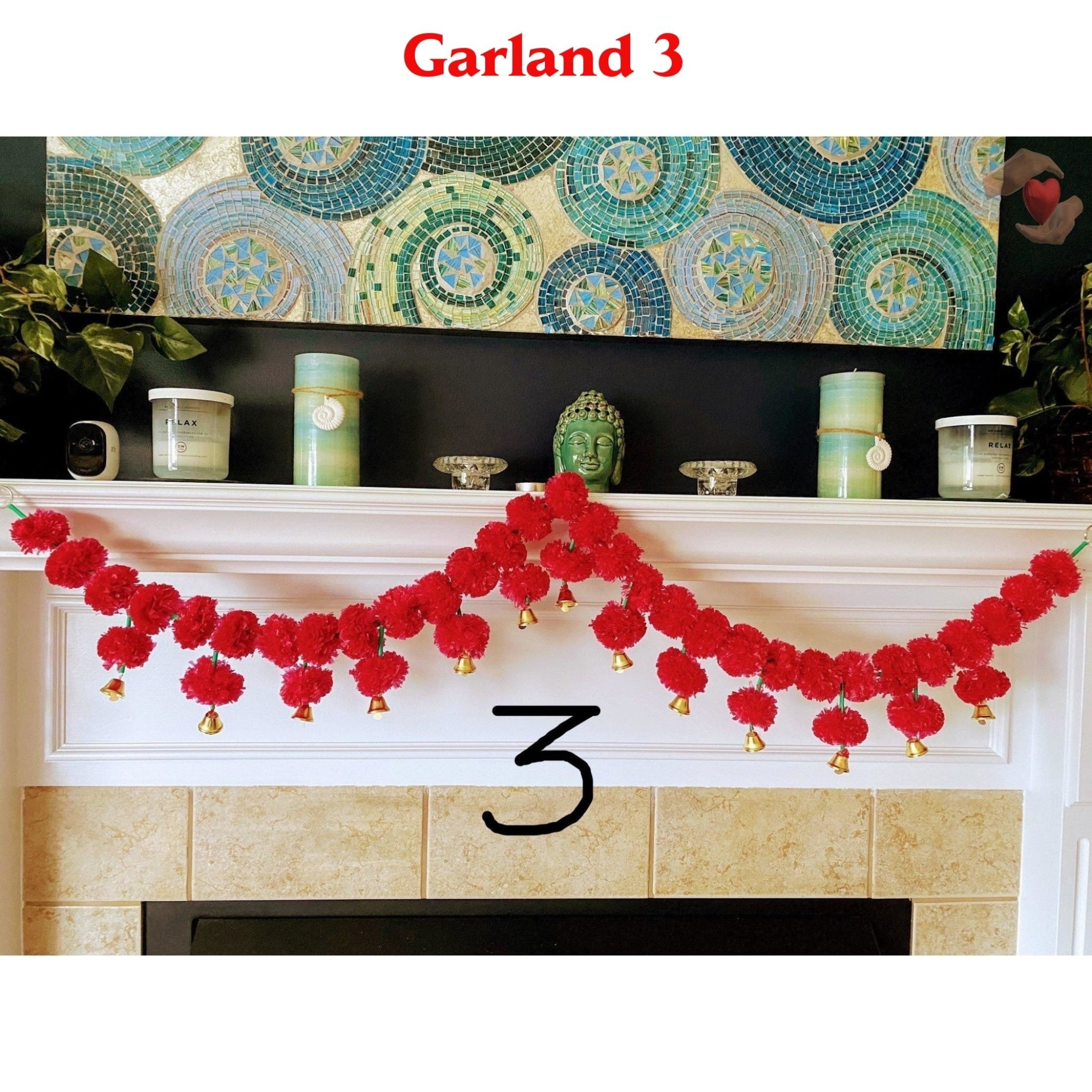 LoveNspire  Feet Marigold Garland Toran, Indian Wedding Decoration  Backdrop , Diwali Decor, Door Hanging,varalakshmi Pooja, Day Of The Dead,  Dholki 