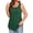 Dark Green, variant on Summer Womens Tank Tops U Neck Casual Flowy Sleeveless Plus Size Shirts for Women