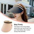 thumbnail image 3 of Qarigey Sombreros para el sol Protección Clip-On Caps Visera transpirable Gorros ajustables Big Eaves Outdoor Travel Trip Beach pink Type2 NO2 Qarigey AP010233-03, 3 of 6