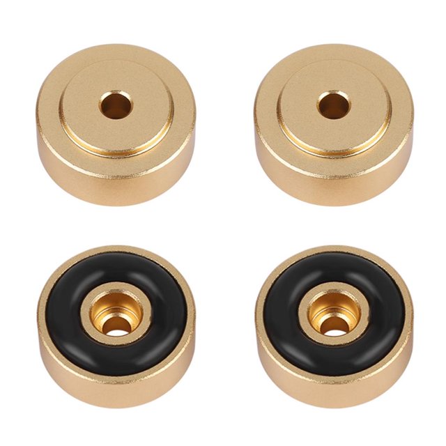 Aleación De Aluminio Amplificador Pies Amortiguador Amplificador Almohadillas Pies Oro 20*8Mm 4 Uds Monstrate EL007907-00
