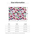 thumbnail image 2 of Throw Blanket for Couch, Flamingo Banana Leaf_A Super Soft Fuzzy Comfy Warm Throw Blanket, Cuteness Lightweight Cozy Plush Flannel Blanket & Throws for Sofa and Bed All Season, 2 of 5