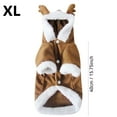 thumbnail image 3 of Shadoumai Reindeer Dog â Soft Plush Christmas Outfit for Small Dogs, Warm Winter Pet Clothes with Antlers & Hood â Holiday Puppy for Photos, Parties & Gifts, 3 of 7