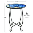 thumbnail image 4 of Haibin Outdoor Side Table, 15 inch high Small Patio Outdoor Table Indoor Folding Round End Table with Plant Stand for Bistro Balcony Garden, 4 of 7