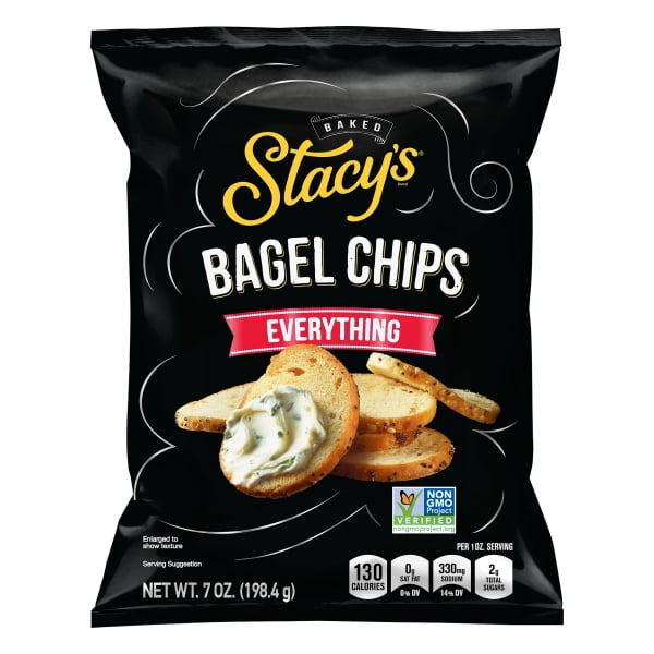 Stacys Pita Chips 2185932 7 oz Everything Bagel Chips Case of 12