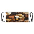 thumbnail image 7 of Yayeee Waist Apron with Pockets for Cooking Waterproof Half Server Aprons, Gold Flower, 7 of 7
