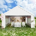 thumbnail image 2 of Summit Living 16' X 20' Outdoor Party Tent Heavy Duty Event Canopy Tents with 6 Removable Sidewalls White, 2 of 9
