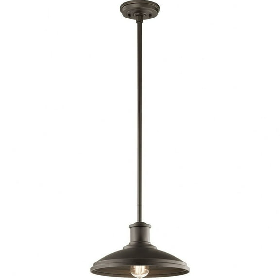 49982OZ Kichler Lighting Allenbury - 1 Light Convertible Pendant - with Coastal inspirations - 8.25 inches tall by 12 inches wide-Olde Bronze Finish