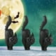 thumbnail image 4 of Xihbxyly Decoración de Mesa de Halloween, Juego de Calabaza Espeluznante y Gato Brujo, de Resina, Ideal para Decoración Del Hogar y Fiestas, Versátil para Halloween, Juego de 3 Piezas, 3,3-4,2 Cm, 4 of 4