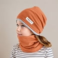 thumbnail image 2 of AWZXDE Winter Hats For Kids Hat And Neck Warmer Cozy Scarf Combo For Boys Girls Toddler Cold Weather Coffee, 2 of 5