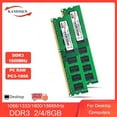 thumbnail image 2 of DDR3 DDR4 4GB 8GB 16GB 1333Mhz 1600MHz PC 8500 10600 12800 Ram Desktop Memória DIMM 240pin 1.5V Memoria, 2 of 4