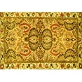 thumbnail image 1 of Ahgly Company Indoor Rectangle Persian Yellow Traditional Area Rugs, 2' x 5', 1 of 4