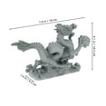 thumbnail image 2 of HEALEEP Statue de Dragon en Résine Grise Durable pour Jardin et Exposition Intérieure, 2 of 8