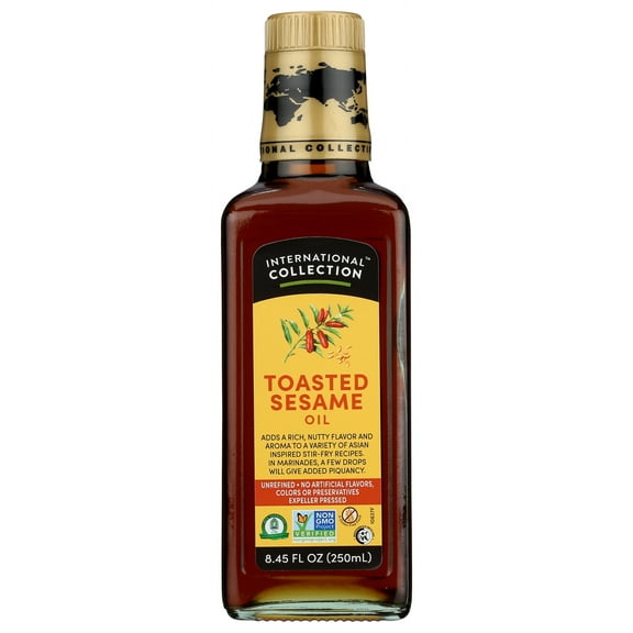 Pack of 6, International Collection Toasted Sesame Oil, 8.45 fl oz