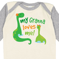 thumbnail image 4 of Inktastic My Granna Loves Me Grandson Boys Long Sleeve Baby Bodysuit, 4 of 5
