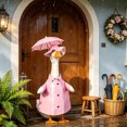 thumbnail image 5 of Sruoe Raincoat Porch Goose Outfits, 23 Inch Porch Goose Clothes, Goose Clothes Dress, Duck Sculpture Clothes for Lawn Statue Cement Statue Yard Patio Party Decoration, 5 of 6