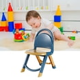 thumbnail image 3 of Kids Foldable Chairs, Multifunction Kids Chair Strong Load Bearing Capacity  for Home Blue, 3 of 7