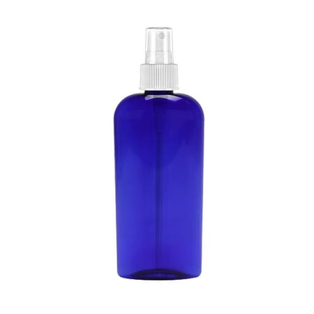 MoYo Natural Labs 8 Oz Large Mist Spray Bottle Refillable Reusable Empty 8 oz Fine Mist Bottle Cobalt Blue Oval 8 OZ (Pack of