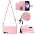 thumbnail image 5 of Frusde for Samsung Galaxy S24 Ultra S24 Plus S24 Case Wallet with Lanyard Leather Crossbody Flip Stand Cover, 5 of 6