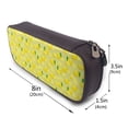 thumbnail image 3 of Lsque Bright Lemons Printed Big Capacity PU Leather Pencil Case Large Pencil Pouch Stationery Pen Bag Pencil Holder for Teen, 3 of 6