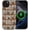 Fabric Bookshelf, variant on for iPhone 15 6.1",2-in-1 Case Compatible with MagSafe Shockproof Anti-Slip with Full-Body Protection Cover,Frosted Matte Textured Fashion Print Design for Girls Frolic Cat