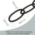 thumbnail image 4 of Uxcell 3.2mm Thick 1m Long Pendant Light Fixture Chains Black 2 Pack, 4 of 5