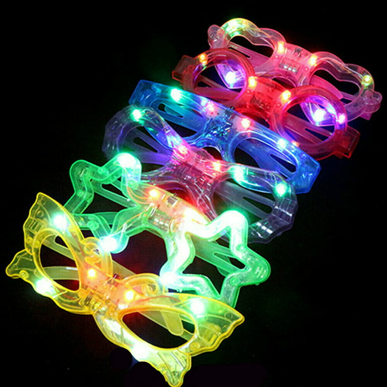 10Pcs Light Up LED Glasses Neon LED Party Glowing Glasses For Kids Adults  Decor