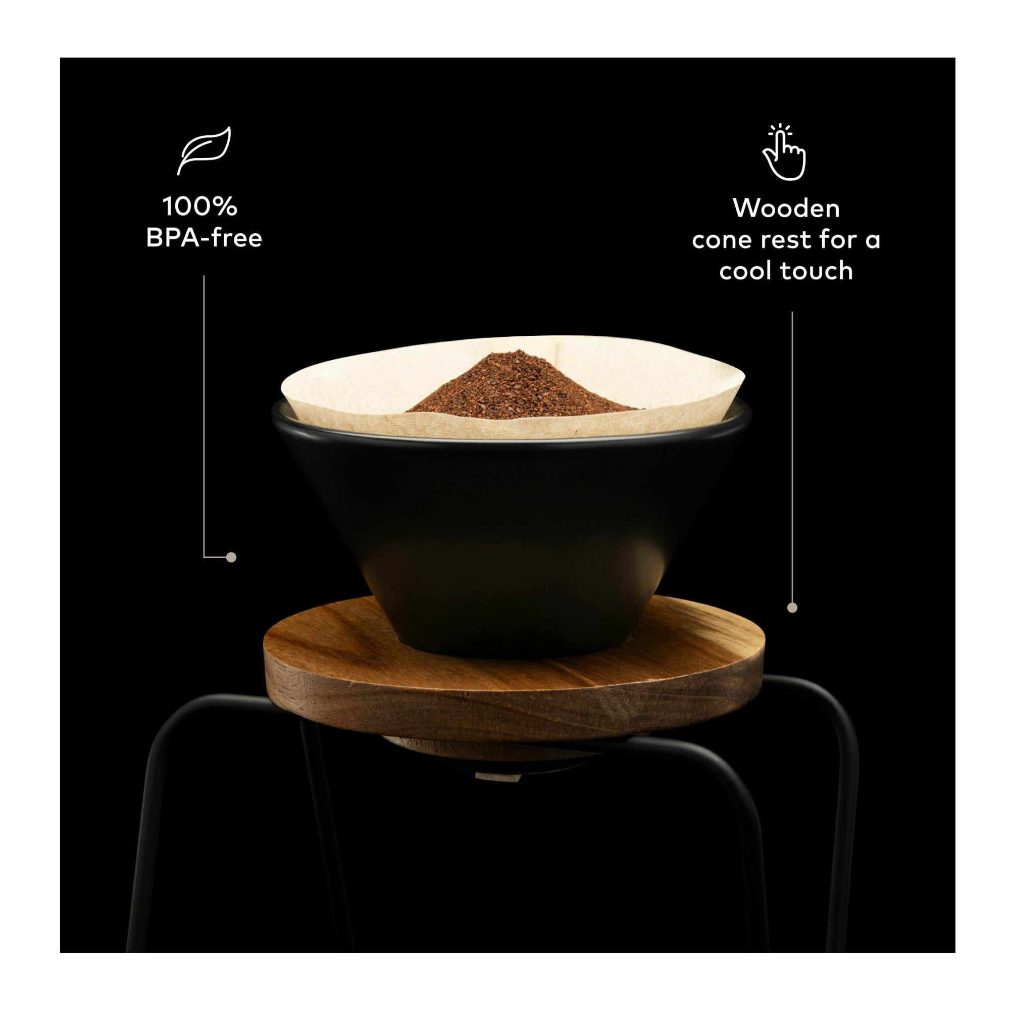 ChefWave Coffee Enthusiast Bundle Set - Pour Over Coffee Maker Set w/ Coffee Mug