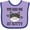 Lavender and Purple, variant on Inktastic Kitty Cat Baby Gift Girls Baby Bib