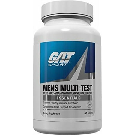 GAT Mens Multi + Test, Multivitamin and Testosterone Support, 60 Tablets/30
