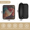 thumbnail image 4 of Hair Tools Storage with Heat Resistant Mat- The Beautiful Rooster Printed Curling Iron Travel Bag/Flat Iron Case for Women, 4 of 8
