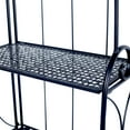 thumbnail image 3 of 3 Tier Foldable Black Metal Indoor Plant Stand, Display Shelf Rack, 3 Flower Pot Holder Shelves Planter Display Storage Shelf for Home Garden Patio Bathroom Living Room, 3 of 7