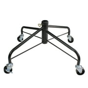 Northlight Black Metal Rolling Christmas Tree Stand for 6.5'-7.5' Artificial Trees