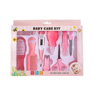 10 in 1 Baby Healthcare and Grooming Kit Newborn Nursery Care Set for Newborn Infant Toddlers Baby Boys Girls Kids Pink Set