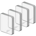 thumbnail image 4 of Shisuyan Transparent Double Sided Tapes Acrylic Power Strip Indoor Use 100Pack 2.4x2.4x0.04in, 4 of 8