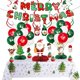 thumbnail image 4 of DAMAI Globos navideños Decoraciones para Fiestas Globo Rojo Verde Cadena Globo De Fiesta Navideña De Papá Noel, 4 of 4